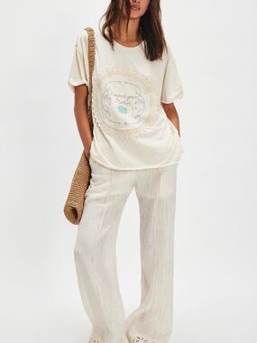 NWT Free People - Tricia Fix - Save your Mother Graphic Tee